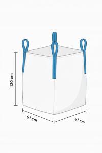 Worek BIG BAG, odpady gruby, super mocny, 91×91×120; 1000l