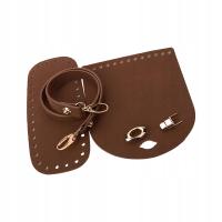 Praktyczna skóra PU z dziurką, ręcznie tkana torba na dole kawy