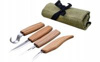 Zestaw 4 noże rzeźbiarskie etui Beavercraft S09