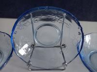 Стеклянные миски салатницы селедки - стекло PRL Blue