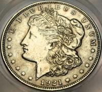 USA 1 dolar 1921 Morgan Dollar SREBRO