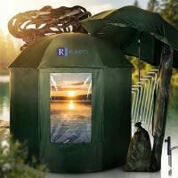 NAMIOT WĘDKARSKI PARASOL REGULOWANY IMPREGNOWANY NA RYBY WODOODPORNY 240 CM