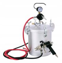 Agregat Malarski Pistolet Lakierniczy 1,8mm Węże Zbiornik Ciśnieniowy 10L