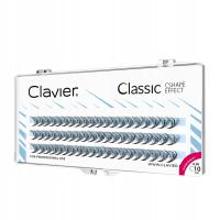 Clavier шелковые густые натуральные пучки ресниц - 10 мм