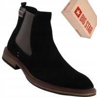 Мужские кожаные брюки Big Star Black