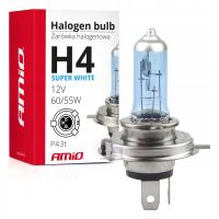Галогенные лампы H4 12V 60 / 55W УФ-фильтр (E4) супер белый