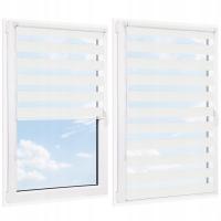 ROLETA DZIEŃ NOC GŁADKA WYMIAR 36x140 CM KOLOR BIEL SECRET