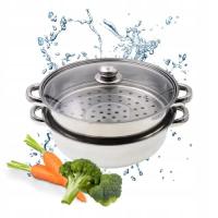 IMCHEX STEAM POT Garnek do gotowania na parze 2,5 l sito pokrywka 28 cm