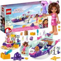 LEGO STATEK I SPA GABI SYRENKOTKI GABBY'S DOLLHOUSE KOCI DOMEK ŁÓDŹ ZESTAW