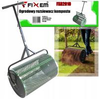 Садовый разбрасыватель удобрений с ручкой разбрасыватель компоста с роликом 60 см