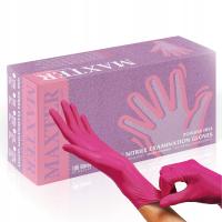 Перчатки нитриловые перчатки без пудры розовый Розовый S 100 шт.