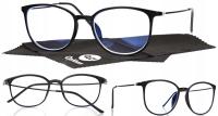 Okulary korekcyjne Optizon kocie oczy plastik unisex do dali i czytania