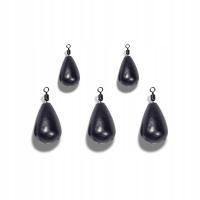 Ciężarek łezka z krętlikiem Ciężarek Jig Rig Czarny 4g 5szt opak