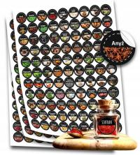 КРАСОЧНЫЕ НАКЛЕЙКИ ДЛЯ СПЕЦИЙ ЭТИКЕТКИ ДЛЯ БАНОК ТРАВЫ ОРГАНИЗАЦИЯ 99 ШТ