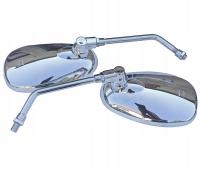 ХРОМИРОВАННЫЕ ЗЕРКАЛА ЗАДНЕГО ВИДА ДЛЯ МОТОЦИКЛОВ KAWASAKI VULCAN 800 EN500 ELIMINATOR VN800 VN900
