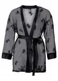 KIMONO KORONKOWE CZARNE 1B4C27 Bonprix 44