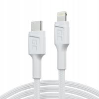 Biały Kabel GC USB-C - Lightning do iPhone PD 27W 1m z MFi