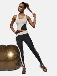 Damskie legginsy sportowe modelujące sylwetkę czarne Bas Bleu, r. S