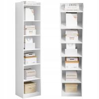 Белый стоящий книжный шкаф полки высокий скандинавский столб шкаф 180 см