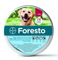 BAYER FORESTO Obroża foresto dla psa przeciw kleszczom i pchłom powyżej 8kg