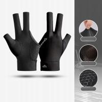 3 Palce Pokaż Rękawiczki Lewa Ręka Elastyczne Anty Czarne