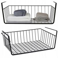 Корзина подвесная под полку органайзер металлический черный 32 x 22 x 11 см м.