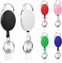 6x LINKA ZWIJANA RETRAKTOR SMYCZ BRELOK NA IDENTYFIKATOR UCHWYTY ZESTAW