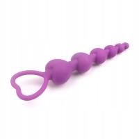 Formowany korek analny z silikonu medycznego JGH01 - rose red