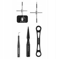 Zestaw do usuwania kołowrotków wędkarskich Łatwe w użyciu przenośne narzędzie do konserwacji kołowrotków Czarne