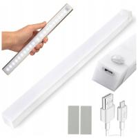 Светодиодный светильник для кухонного шкафа, датчик движения 30 см с датчиком движения USB