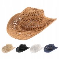 Ковбойская шляпа классическая винтажная солнцезащитная шляпа с вырезом, унисекс с изогнутым краем и широкими полями