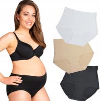 Majtki ciążowe bezuciskowe maxi komplet 3 szt.