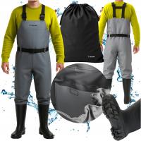 Trizand Fishing Waders рыбацкие брюки резиновые сапоги серый
