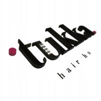 WIZUALIZACJA Napis na ścianę logo 3D litery PLEXI styrodur ZŁOTO SREBRO