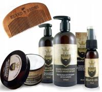 НАБОР КОСМЕТИКИ ДЛЯ БОРОДЫ РАСЧЕСКА ДЛЯ БОРОДАЧА ШАМПУНЬ ЭФИРНОЕ МАСЛО УСЫ