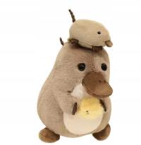 PLUSZOWA MASKOTKA ZABAWKA Z DZIECKIEM NAKRĘCANA ŚLICZNA UROCZA DZIOBAK