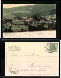 Świeradów Zdrój Bad Flinsberg Blick vom Waldfrieden 1903r