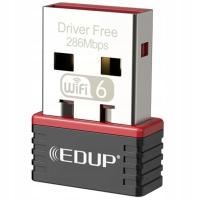 EDUP открытый сетевой адаптер WiFi 6 USB Dongle EP-AX300 2,4 ГГц