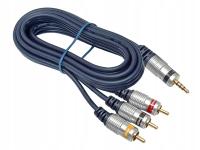 Kabel Vitalco JKD80 minijack (3,5 mm) - 3x RCA (cinch) 1,5 m