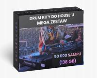 Mega zestaw drum kitów do house'u | 138 GB | 50 000 sampli
