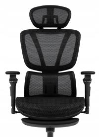 Fotel biurowy ergonomiczny obrotowy Hell's Chair HC- 1044 Czarny Tkanina