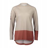 Longsleeve rowerowy damski POC MTB Pure light sandstone beige/himalayan