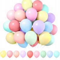 Balony kolorowe urodzinowe pastelowe 100 szt roczek urodziny zestaw