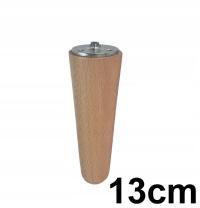 Прямая деревянная ножка 13 см с креплением из бука