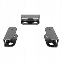 Pod biurkiem Uchwyt na laptopa Mocowanie Utrzymuj porządek na biurku Czarny Metal Kompaktowy