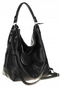 Paolo BAGS Torebka Damska Listonoszka Worek Modna Shopperka PB21230 Black