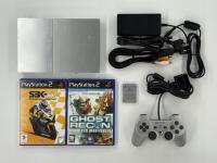 SONY PLAY STATION 2 SATIN SILVER КОРОБКА ПЕЧАТЬ