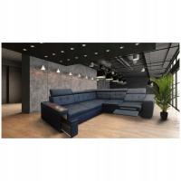 Угловой диван 280/260 см Tulum черный с расслабляющим электрическим удобным