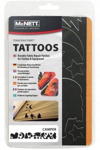 McNETT Tenacious Tattos клейкие патчи для ремонта палатки клей для ремонта куртки