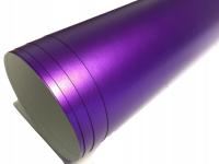 Фольга хром матовый жемчуг сатин фиолетовый 50X152CM